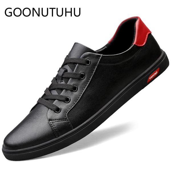 2019 new men's shoes casual leather male flats sneakers lace up white black shoe man platform shoes for men size 37-45
2019 new men's shoes casual leather male flats sneakers lace up white black shoe man platform shoes for men size 37-45