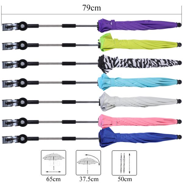 1pc pram umbrella adjustable stroller umbrella rain & uv protection baby pram pushchair sun shade parasol with universal clamp
1pc pram umbrella adjustable stroller umbrella rain & uv protection baby pram pushchair sun shade parasol with universal clamp