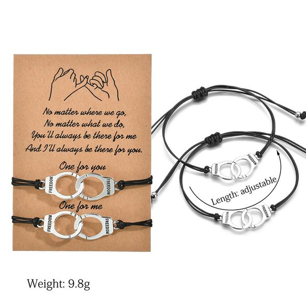 handcuffs charm rope weave bracelets&bangles for men women handmade bracelets charm friendship jewelry bracelet couple bt200305, Golden;silver
handcuffs charm rope weave bracelets&bangles for men women handmade bracelets charm friendship jewelry bracelet couple bt200305, Golden;silver