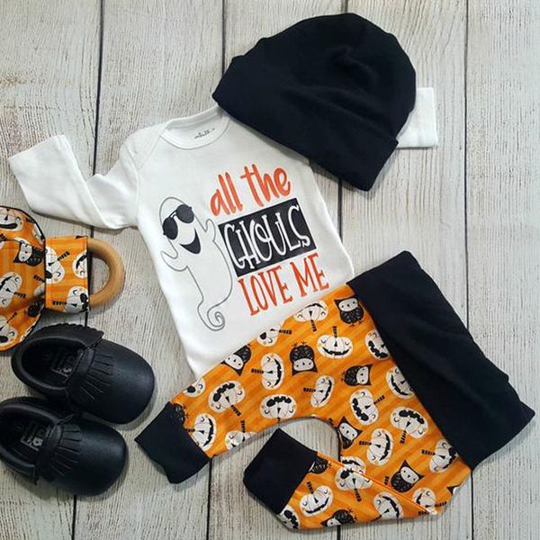 2019 baby boys girls autumn winter sets clothes halloween letter print romper+pumpkin pants+hat outfits set kid clothes, White
2019 baby boys girls autumn winter sets clothes halloween letter print romper+pumpkin pants+hat outfits set kid clothes, White