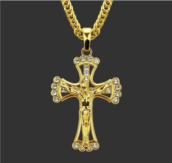 new european and american fashion trend hip-hop diamond personality hollow jesus cross boutique pendant necklace jewelry, Silver
new european and american fashion trend hip-hop diamond personality hollow jesus cross boutique pendant necklace jewelry, Silver