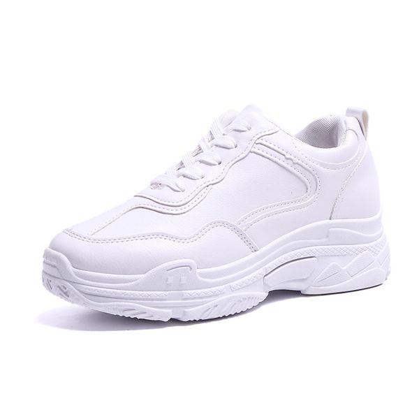 2019 spring pu shoe sneakers for women shoes breathable women's casual shoes solid color lace up woman shoes loafers 35-40, Black
2019 spring pu shoe sneakers for women shoes breathable women's casual shoes solid color lace up woman shoes loafers 35-40, Black