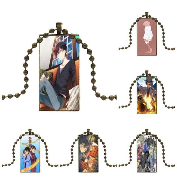 famous anime detective conan fashion glass cabochon pendant necklace with women bronze plated statement jewelry for women gift, Silver
famous anime detective conan fashion glass cabochon pendant necklace with women bronze plated statement jewelry for women gift, Silver