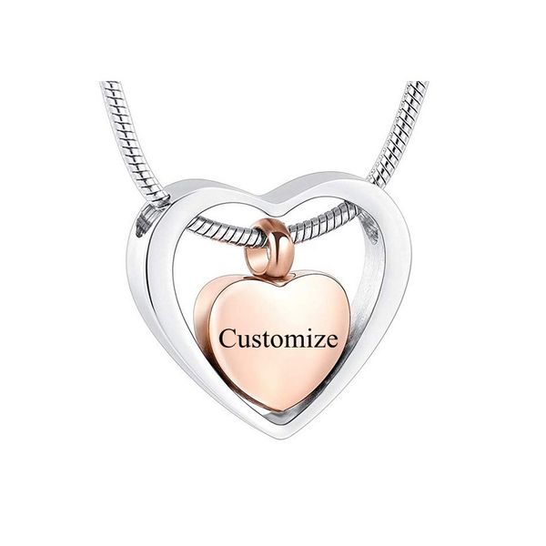 ijd8078 heart linked to heart memorial urns necklace human/ pet ash casket link chain cremation pendant stainless steel jewelry, Silver
ijd8078 heart linked to heart memorial urns necklace human/ pet ash casket link chain cremation pendant stainless steel jewelry, Silver