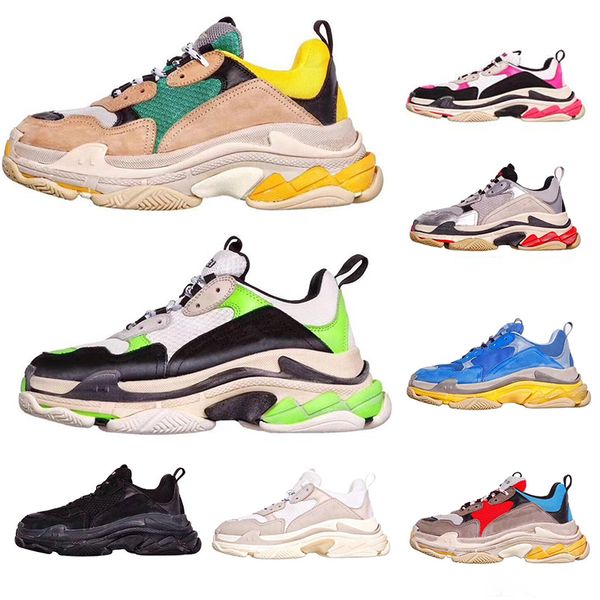 With Box 2019 Fashion 17 FW Triple-S Paris Mens Womens Designer Shoes Luxury Low Platform Sneakers Ladies Casual Trainers Sports Size 35-45
With Box 2019 Fashion 17 FW Triple-S Paris Mens Womens Designer Shoes Luxury Low Platform Sneakers Ladies Casual Trainers Sports Size 35-45