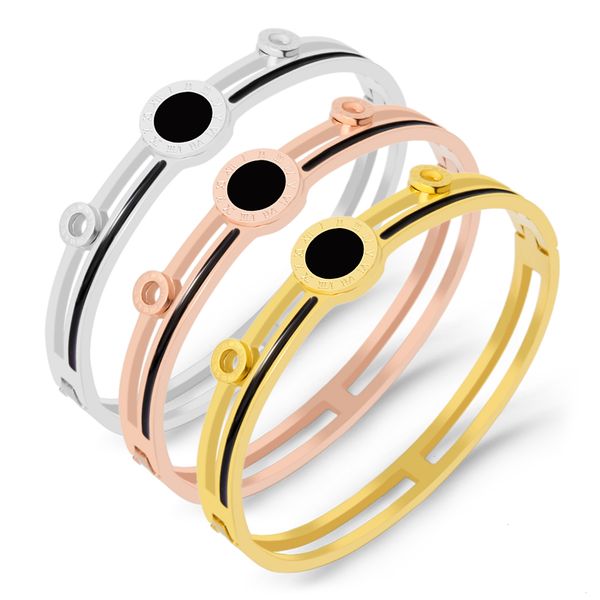 black enamel charm elegant circle roman numeral bracelets & bangles for women stianless steel jewelry luxury lover bangle
black enamel charm elegant circle roman numeral bracelets & bangles for women stianless steel jewelry luxury lover bangle