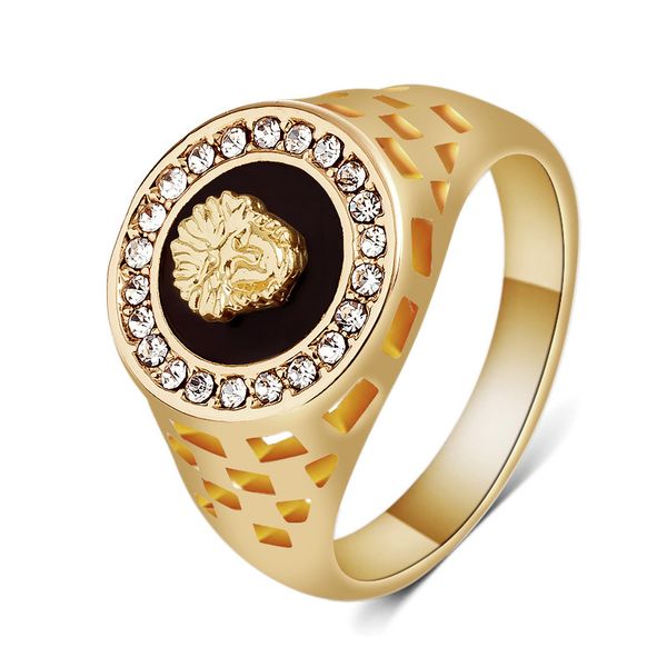 brand new men's gold ring lion head diamond ring large meatball rings silver and gold color
brand new men's gold ring lion head diamond ring large meatball rings silver and gold color
