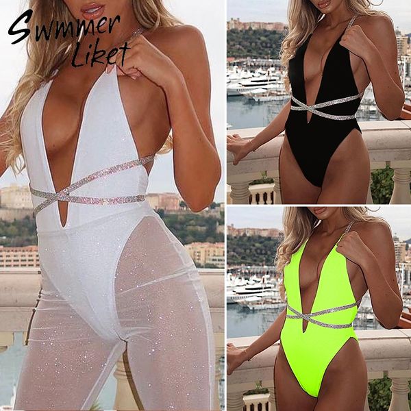 shiny strap bikinis 2019 mujer monokini high cut deep v neck swimwear bathing suit women bathers push up bondage swimsuit
shiny strap bikinis 2019 mujer monokini high cut deep v neck swimwear bathing suit women bathers push up bondage swimsuit