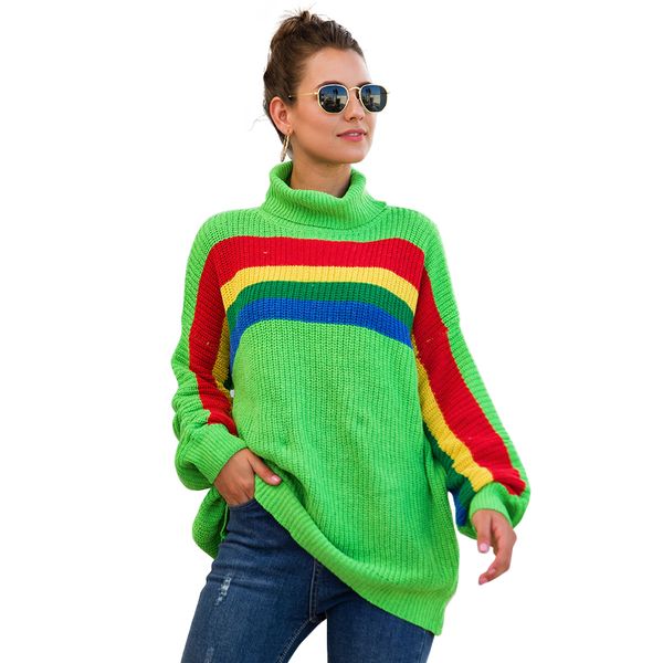 2019 plus size loose autumn winter clothes women sweaters fashion long pullover harajuku christmas korean style rainbow sweater, White;black
2019 plus size loose autumn winter clothes women sweaters fashion long pullover harajuku christmas korean style rainbow sweater, White;black