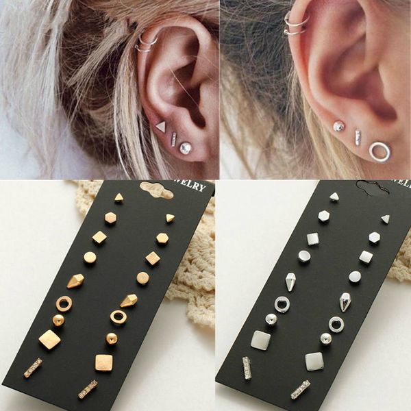 minimalist mixed small earrings set simple geometric stud earrings for women girls tiny ear studs pendientes oorbellen, Golden;silver
minimalist mixed small earrings set simple geometric stud earrings for women girls tiny ear studs pendientes oorbellen, Golden;silver