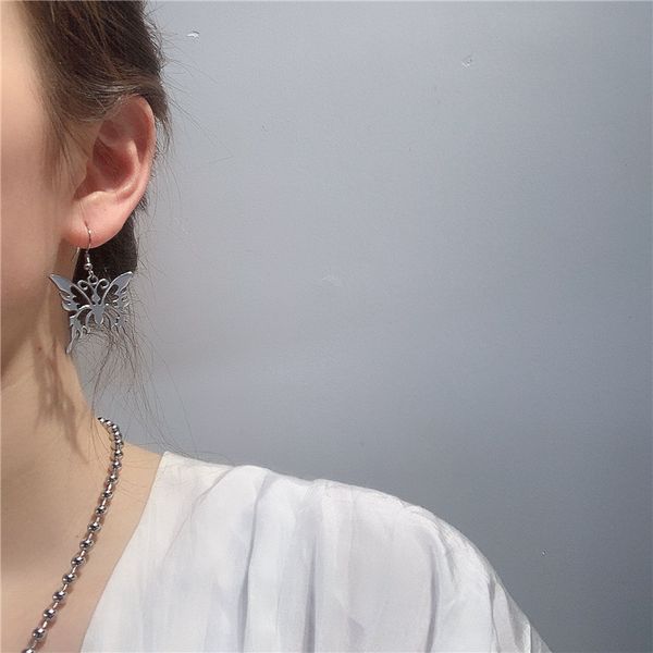 vintage stainless steel butterfly pendientes earrings kpop goth punk rock egirl friend aesthetic jewelry joyeria 2020 sale, Silver
vintage stainless steel butterfly pendientes earrings kpop goth punk rock egirl friend aesthetic jewelry joyeria 2020 sale, Silver