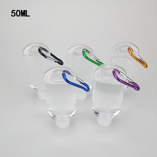 1.7oz alcohol liquid soap refillable bottle with carabiner key chain hook 50ml hand sanitizer gel empty package bottles dispenser container
1.7oz alcohol liquid soap refillable bottle with carabiner key chain hook 50ml hand sanitizer gel empty package bottles dispenser container