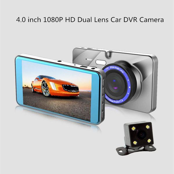 4.0 inch 1080p hd dual lens car dvr with rear view camera 2.5d screen car dash camera auto driving video recorder
4.0 inch 1080p hd dual lens car dvr with rear view camera 2.5d screen car dash camera auto driving video recorder