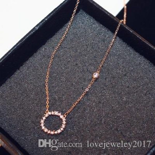 new style women full diamonds circle pendant necklace brand designer necklaces rose gold silver plated letter clavicle chain fashion jewelry
new style women full diamonds circle pendant necklace brand designer necklaces rose gold silver plated letter clavicle chain fashion jewelry