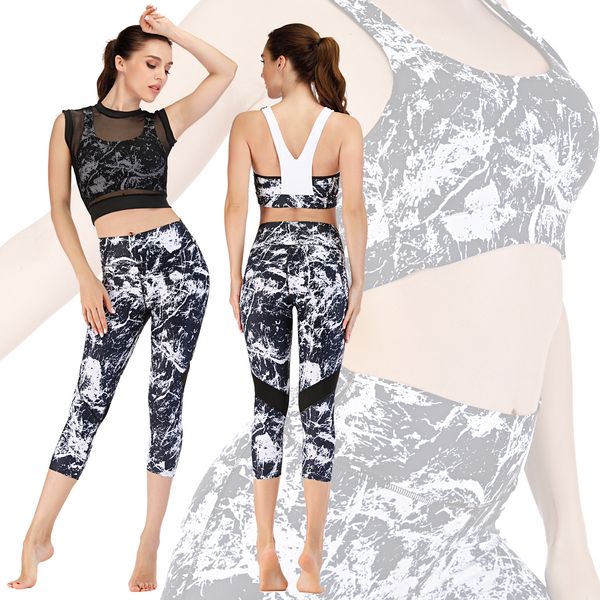 two sets of fitness suits running print suits yoga suit tight pants barbie pants sports bra leggings summer women new
two sets of fitness suits running print suits yoga suit tight pants barbie pants sports bra leggings summer women new