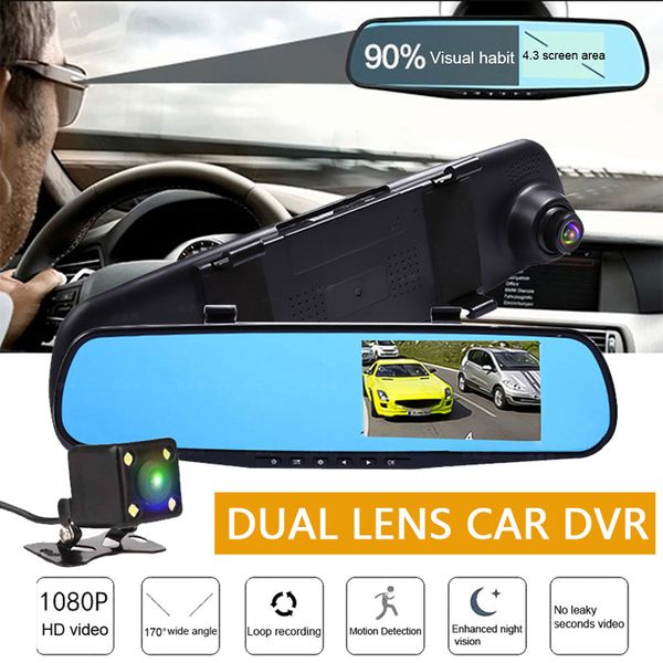 car dvr camera dash cam auto 4.3" full hd 1080p rearview mirror dvrs digital video recorder night vision dual lens registratory
car dvr camera dash cam auto 4.3" full hd 1080p rearview mirror dvrs digital video recorder night vision dual lens registratory