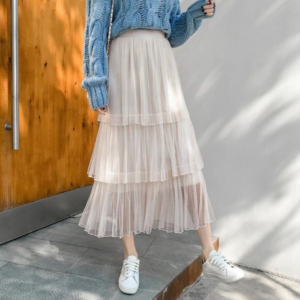 skirts fashion womens skirt korean style solid mesh fold a-line casual cake ruffles pleated black white party faldas
skirts fashion womens skirt korean style solid mesh fold a-line casual cake ruffles pleated black white party faldas