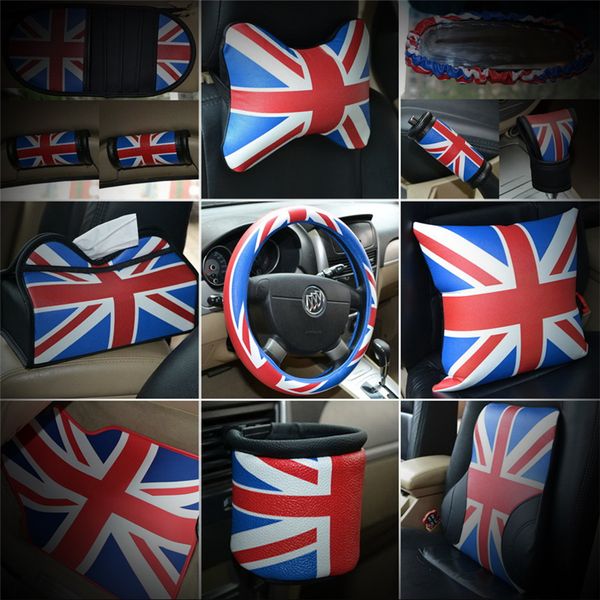 blue union jack auto interior accessories car seat belt cover pad neck pillow waist support steering wheel cover for mini cooper
blue union jack auto interior accessories car seat belt cover pad neck pillow waist support steering wheel cover for mini cooper