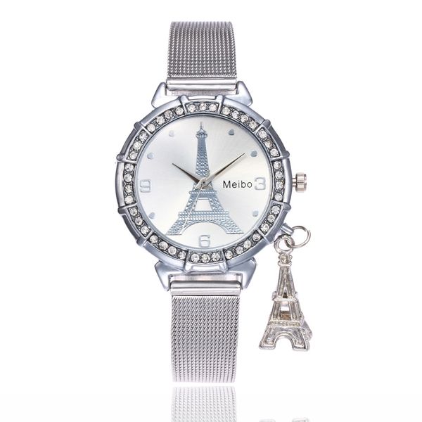 watches for women eiffel tower stainless steel quartz wrist watch women watches luxury %9, Slivery;brown
watches for women eiffel tower stainless steel quartz wrist watch women watches luxury %9, Slivery;brown