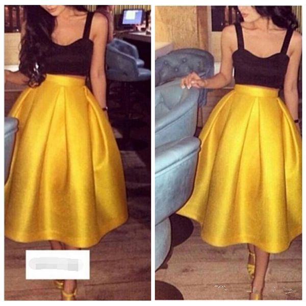 2019 spaghetti a-line two piece prom dresses short tea length sleeveless vestidos de festa special occasion party gowns pleated, Black
2019 spaghetti a-line two piece prom dresses short tea length sleeveless vestidos de festa special occasion party gowns pleated, Black