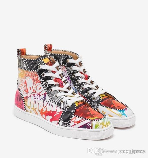 2019 italy handmade red bottom sneakers men shoes rantus orlato flat wallgraf high trainers printed-patent leather upper walking trainer, Black
2019 italy handmade red bottom sneakers men shoes rantus orlato flat wallgraf high trainers printed-patent leather upper walking trainer, Black