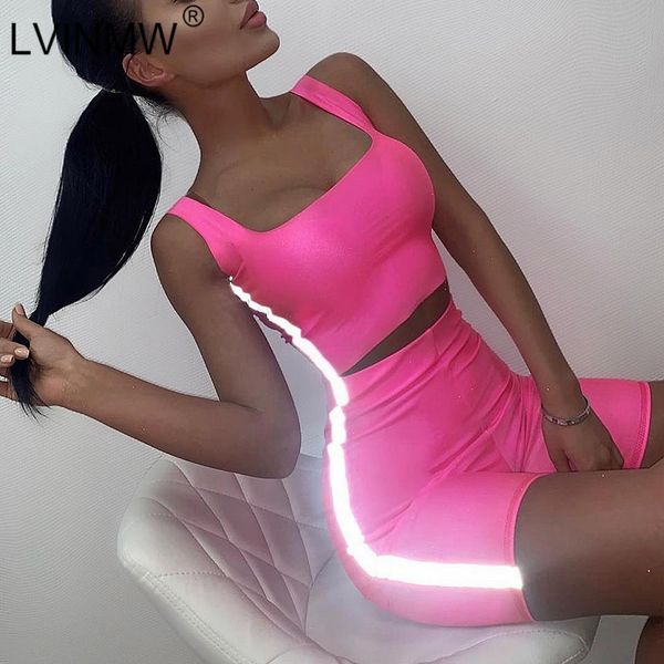 lvinmw 2 pieces set spaghetti straps side reflective crop and patchwork skinny shorts 2019 summer women streetwear set, White
lvinmw 2 pieces set spaghetti straps side reflective crop and patchwork skinny shorts 2019 summer women streetwear set, White