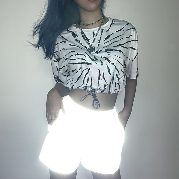 camouflage reflection shorts 2019 summer new night light shorts for women booty club party dance costume wear streetwear, White;black
camouflage reflection shorts 2019 summer new night light shorts for women booty club party dance costume wear streetwear, White;black