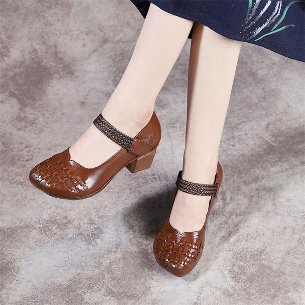 women leather pumps retro shoes ladies high heels autumn women pumps handmade genuine leather ankle strap mary jane, Black
women leather pumps retro shoes ladies high heels autumn women pumps handmade genuine leather ankle strap mary jane, Black
