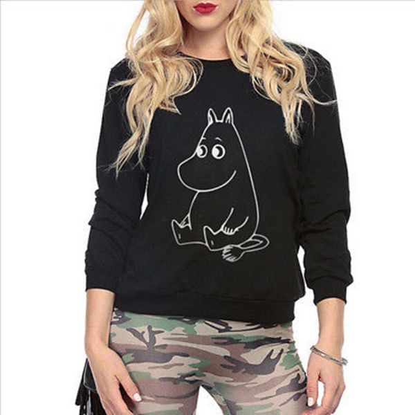 2018 women long sleeve autumn jumper pullover clothes hoodie sweatshirt casual shirt, Black
2018 women long sleeve autumn jumper pullover clothes hoodie sweatshirt casual shirt, Black