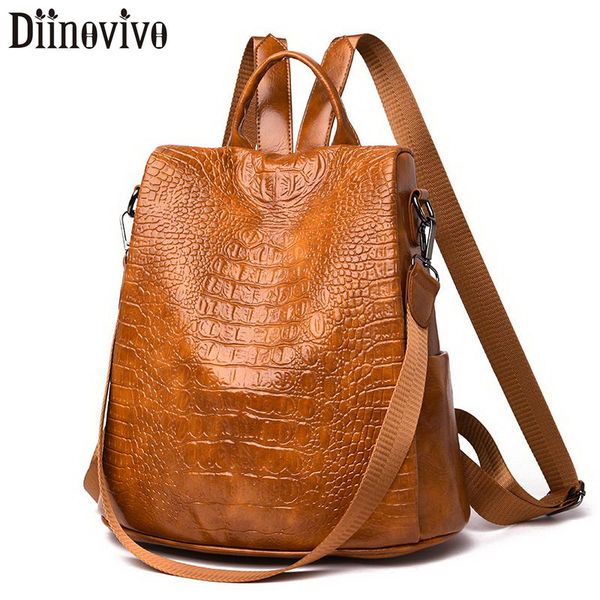 diinovivo crocodile pu leather backpack women anti theft backpacks female vintage travel school shoulder bag bagpack whdv1310
diinovivo crocodile pu leather backpack women anti theft backpacks female vintage travel school shoulder bag bagpack whdv1310
