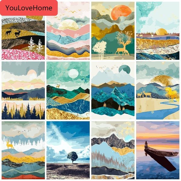 diy oil painting by numbers mountain coloring by numbers sunrise landscape paint canvas picture hand painted szyh- handpainted painting
diy oil painting by numbers mountain coloring by numbers sunrise landscape paint canvas picture hand painted szyh- handpainted painting