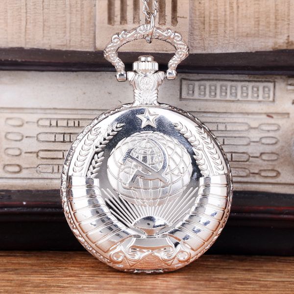 vintage pocket watch ussr soviet badges sickle hammer emblem communism necklace bronze watch mens womens pendant necklace gifts, Slivery;golden
vintage pocket watch ussr soviet badges sickle hammer emblem communism necklace bronze watch mens womens pendant necklace gifts, Slivery;golden