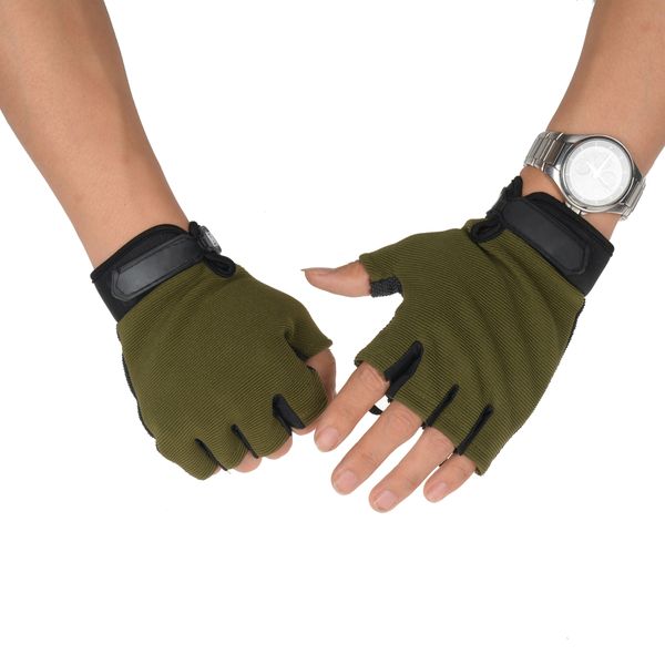 half finger cycling gloves men's anti slip military camouflage cs tactical gloves gym fitness outdoor sport bike bicycle gloves, Black
half finger cycling gloves men's anti slip military camouflage cs tactical gloves gym fitness outdoor sport bike bicycle gloves, Black
