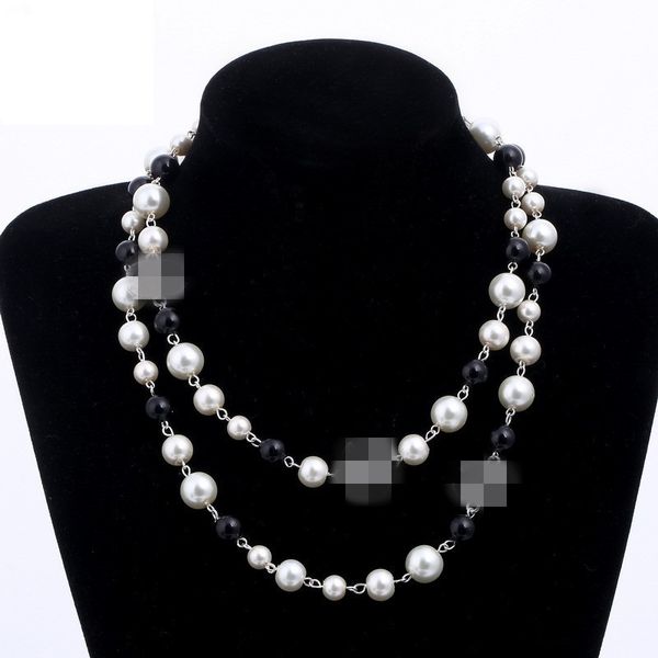 new 4 styles 2 layers pearls sweater necklace necklaces office lady perfume number 5 women neckless long necklace collares, Black
new 4 styles 2 layers pearls sweater necklace necklaces office lady perfume number 5 women neckless long necklace collares, Black