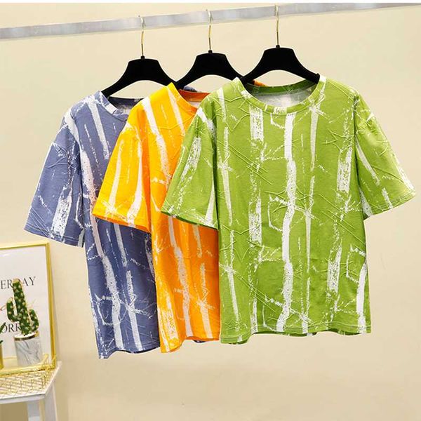 summer loose print korean women knitted cotton basic oversized tee shirts women short sleeve casual t-shirt femme summer, White
summer loose print korean women knitted cotton basic oversized tee shirts women short sleeve casual t-shirt femme summer, White