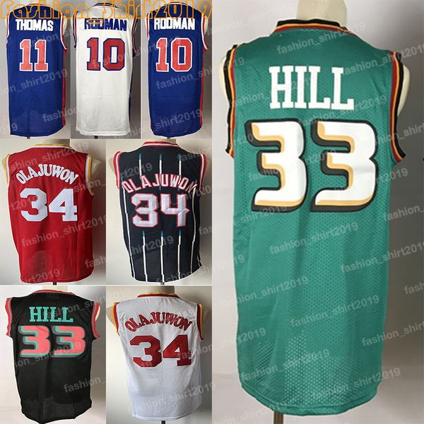 Throwback grant 33 hill jer ey hakeem 34 olajuwon jer ey denni 10 rodman jer ey i iah 11 thoma jer ey titched ba ketball retro hirt, Black
Throwback grant 33 hill jer ey hakeem 34 olajuwon jer ey denni 10 rodman jer ey i iah 11 thoma jer ey titched ba ketball retro hirt, Black