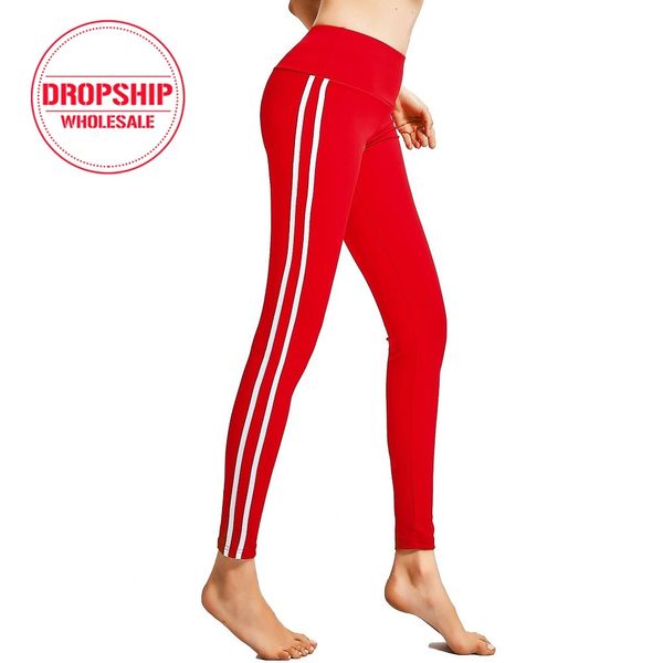 pure color yoga pants sport gym training workout leggings women slim fitness tights outdoor running jogging trousers, White;red
pure color yoga pants sport gym training workout leggings women slim fitness tights outdoor running jogging trousers, White;red