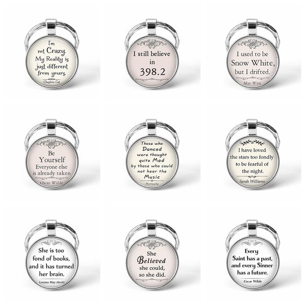 be yourself inspirational oscar wilde silver metal keychain pendants quote jewelry key chains glass dome keyring birthday gift, Slivery;golden
be yourself inspirational oscar wilde silver metal keychain pendants quote jewelry key chains glass dome keyring birthday gift, Slivery;golden
