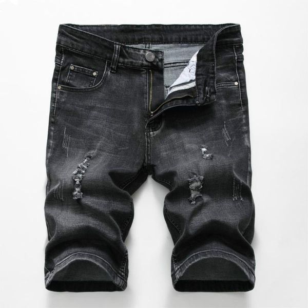 summer denim shorts men stretch slim fit short jeans mens designer cotton casual distressed shorts knee length, White;black
summer denim shorts men stretch slim fit short jeans mens designer cotton casual distressed shorts knee length, White;black