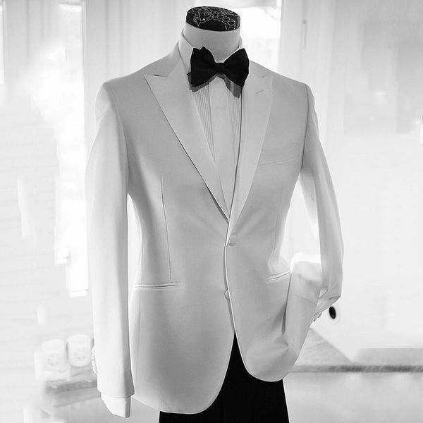 white groom tuxedo men suits peak lapel design costume homme black trousers man outfits two-pieces(coat+pants)slim fit terno masculino, Black;gray
white groom tuxedo men suits peak lapel design costume homme black trousers man outfits two-pieces(coat+pants)slim fit terno masculino, Black;gray