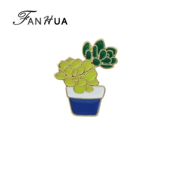fanhua fashion jewelry boho brosh gold-color with colorful enamel flower cactus potted plant brooches for women accessories, Gray
fanhua fashion jewelry boho brosh gold-color with colorful enamel flower cactus potted plant brooches for women accessories, Gray