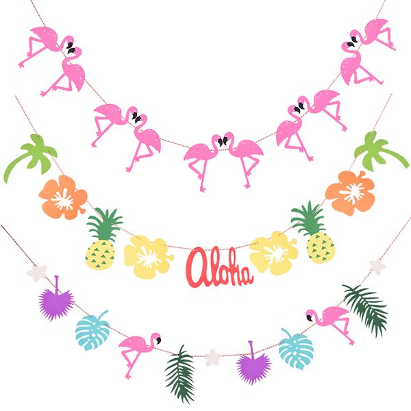 1set party banners flamingo pineapple bunting banners for birthday party summer tropical hawaiian party garlands decor supplies
1set party banners flamingo pineapple bunting banners for birthday party summer tropical hawaiian party garlands decor supplies