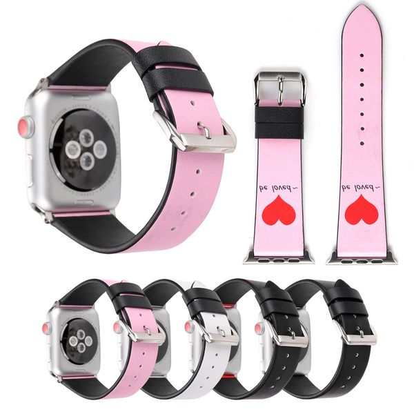 designer luxury apple watch bands wristband smart straps 38/40/42/44mm love heart be loved leather belt replacements iwatch series 54321, Black;brown
designer luxury apple watch bands wristband smart straps 38/40/42/44mm love heart be loved leather belt replacements iwatch series 54321, Black;brown