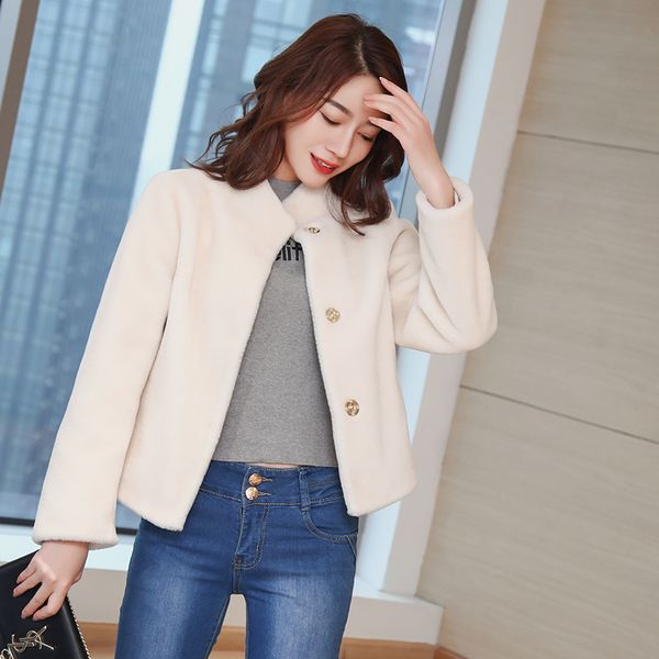 real wool sheep sheared fur coat female 2020 fur coats for women short style autumn winter jacket abrigo mujer 3803, Black
real wool sheep sheared fur coat female 2020 fur coats for women short style autumn winter jacket abrigo mujer 3803, Black