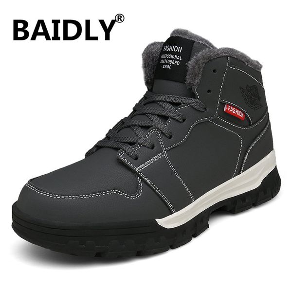 men's boots fashion super warm winter shoes outdoor men snow boots casual keep warm ankle botas plus size, Black
men's boots fashion super warm winter shoes outdoor men snow boots casual keep warm ankle botas plus size, Black