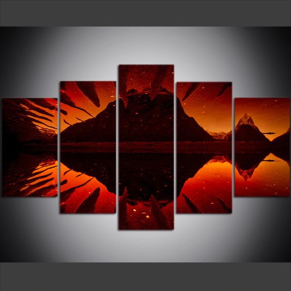 5 piece large size canvas wall art pictures creative new zealand fjordlands national park art print oil painting for living room
5 piece large size canvas wall art pictures creative new zealand fjordlands national park art print oil painting for living room