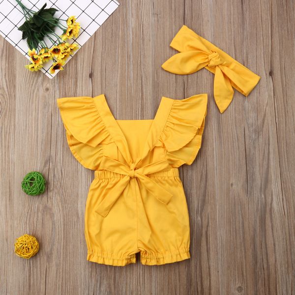 newborn baby girl clothes fly sleeve ruffle romper jumpsuit headband 2pcs outfits set, White
newborn baby girl clothes fly sleeve ruffle romper jumpsuit headband 2pcs outfits set, White