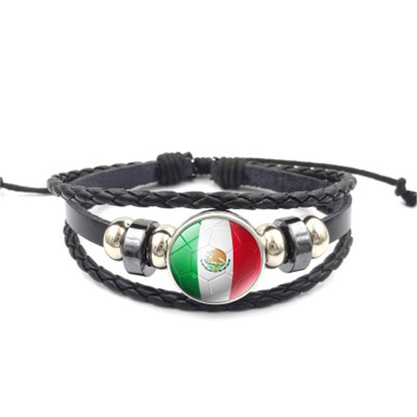 link, chain the fi fa world cup football team mexico leather bracelet po picture dome cabochon glass snap button, Black
link, chain the fi fa world cup football team mexico leather bracelet po picture dome cabochon glass snap button, Black