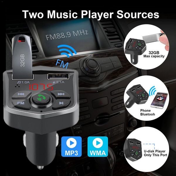 38x35x68mm 803e car bluetooth mp3 player car fm transmitter with dual usb fast charge bluetooth v5.0 version
38x35x68mm 803e car bluetooth mp3 player car fm transmitter with dual usb fast charge bluetooth v5.0 version