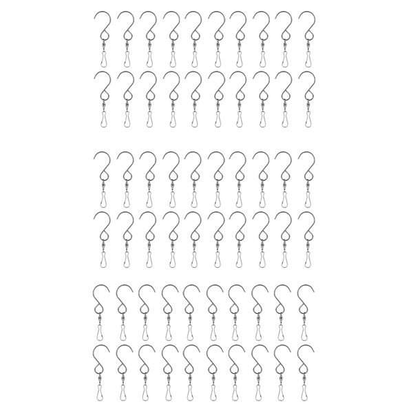 60 pack swivel hooks clips for wind chimes curly spinners crystal twisters garden bells party supply
60 pack swivel hooks clips for wind chimes curly spinners crystal twisters garden bells party supply
